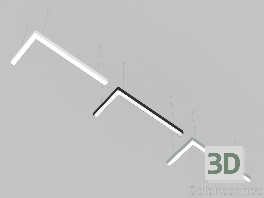 modello 3D lampada a sospensione LED (DL18516S082A57) - anteprima