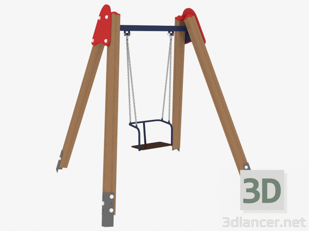 3d model Swing for children playground (6313) - preview