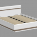 modello 3D Letto con telaio rialzato 160 (TIPO 94) - anteprima