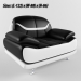 3d Chair (Bentley Modern Black and White модель купить - ракурс