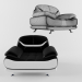 modèle 3D de Chaise (Bentley Modern Noir et Blanc acheter - rendu