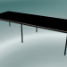 Modelo 3d Mesa retangular Base 300x110 cm (Preto, Contraplacado, Preto) - preview