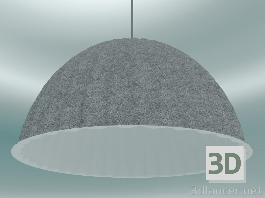 3D modeli Çan Altında Sarkıt Lamba (Ø82 cm, Gri) - önizleme