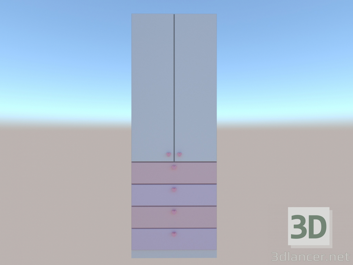 3d model Wardrobe - preview