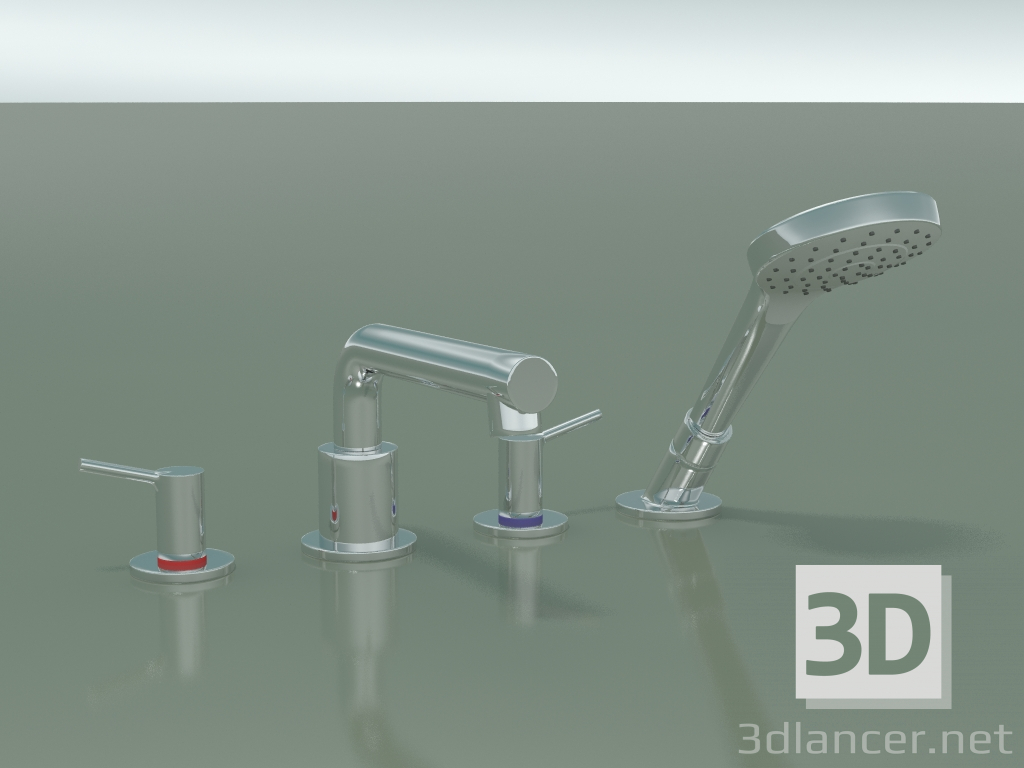 modello 3D Rubinetto vasca (72418000) - anteprima