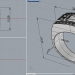 modello 3D di L'anello con un onice nero comprare - rendering