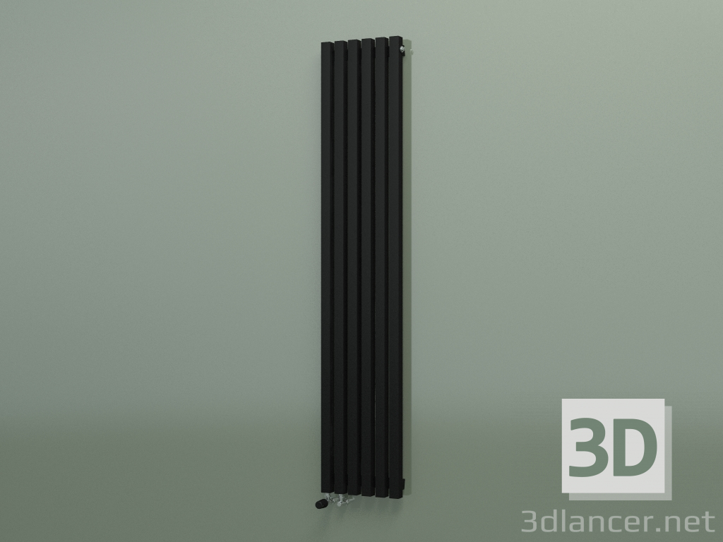 modèle 3D Radiateur vertical RETTA (6 sections 1800 mm 40x40, noir mat) - preview