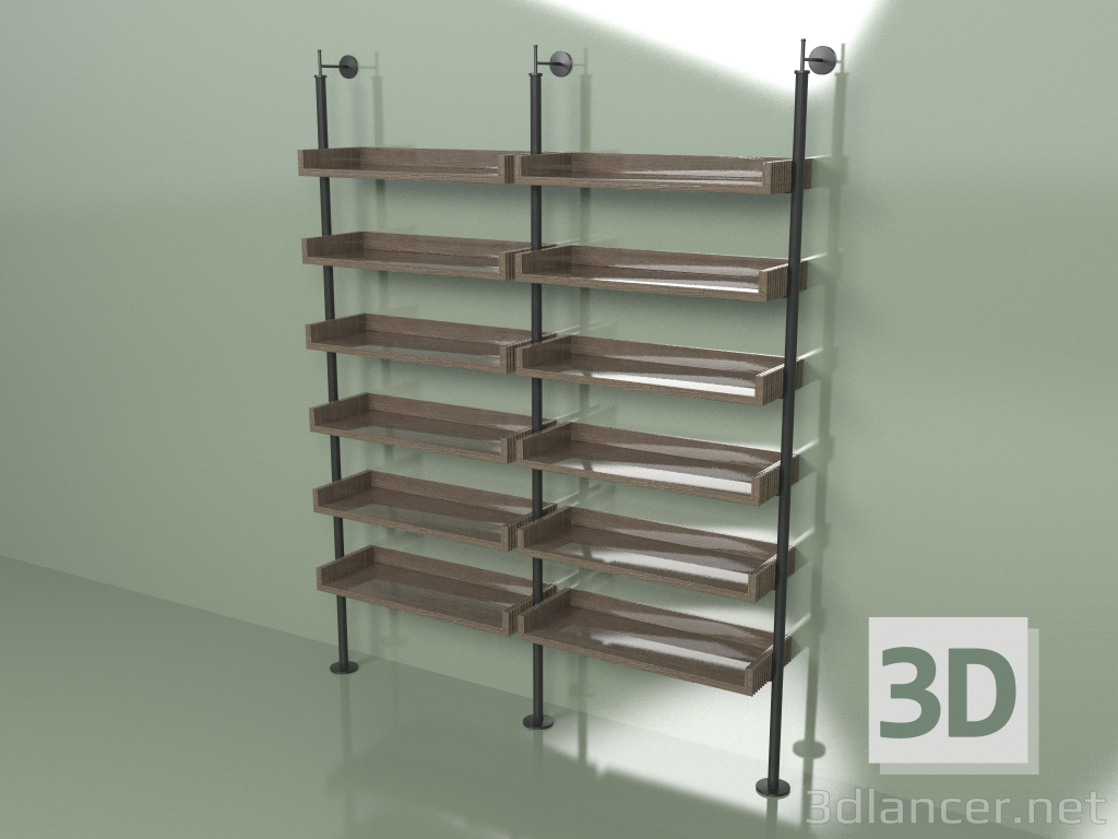 3d model Shelving Frame (dark) - preview