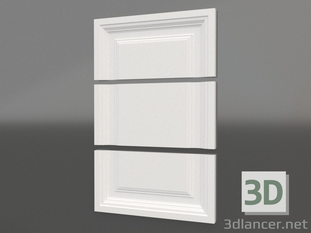 Modelo 3d painel 3D F-03 - preview