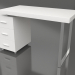 modèle 3D Bureau Ashby (blanc) - preview