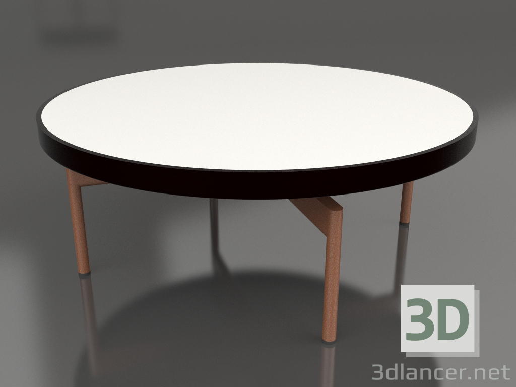 3d model Mesa de centro redonda Ø90x36 (Negro, DEKTON Zenith) - vista previa