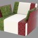 3d model Sillón con estructura de madera - vista previa