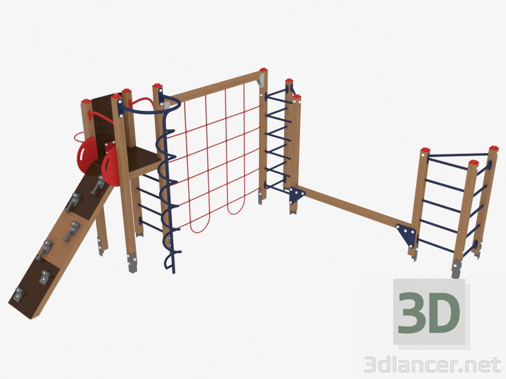 3d model Children's play complex (7819) - preview