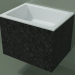 modèle 3D Lavabo suspendu (02R122101, Nero Assoluto M03, L 48, P 36, H 36 cm) - preview