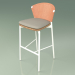 modèle 3D Tabouret de bar 050 (Orange, Métal Lait, Teck) - preview