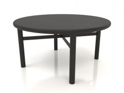 Mesa de centro (extremo redondeado) JT 031 (D=800x400, madera negra)