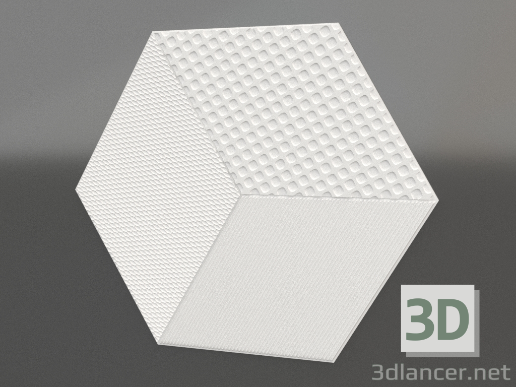 modello 3D pannello 3d M-52 - anteprima