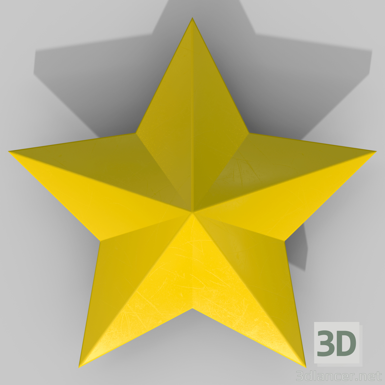 3d convex star model buy - render