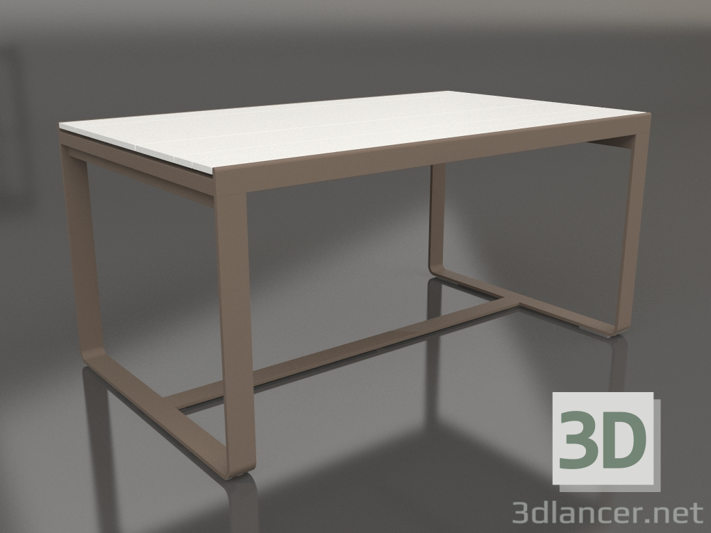 3D modeli Yemek masası 150 (Beyaz polietilen, Bronz) - önizleme