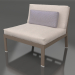 3d model Sofa module, section 3 (Bronze) - preview