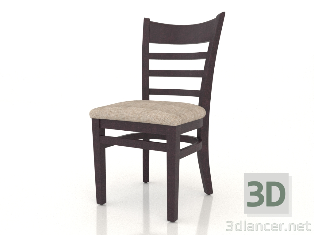 3d model Silla Oxford (palo de rosa) - vista previa