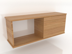 SHELF Hängeregal (mit 1 offenen Fach links) 1000 mm (Eiche natur)