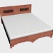 3d model Cama doble 160x200 - vista previa