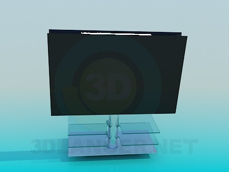 3D modeli TV standı - önizleme