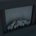 3d model Dark fireplace - preview