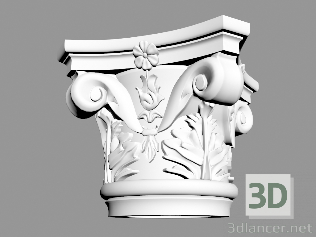 3d модель Капитель (КПф3) – превью