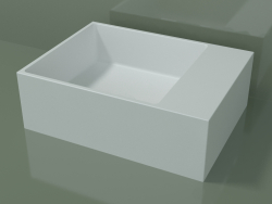 Lavabo sobre encimera (01UN21102, Glacier White C01, L 48, P 36, H 16 cm)