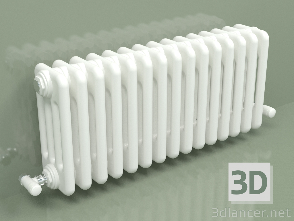 modèle 3D Radiateur TESI 4 (H 300 15EL, Standard blanc) - preview