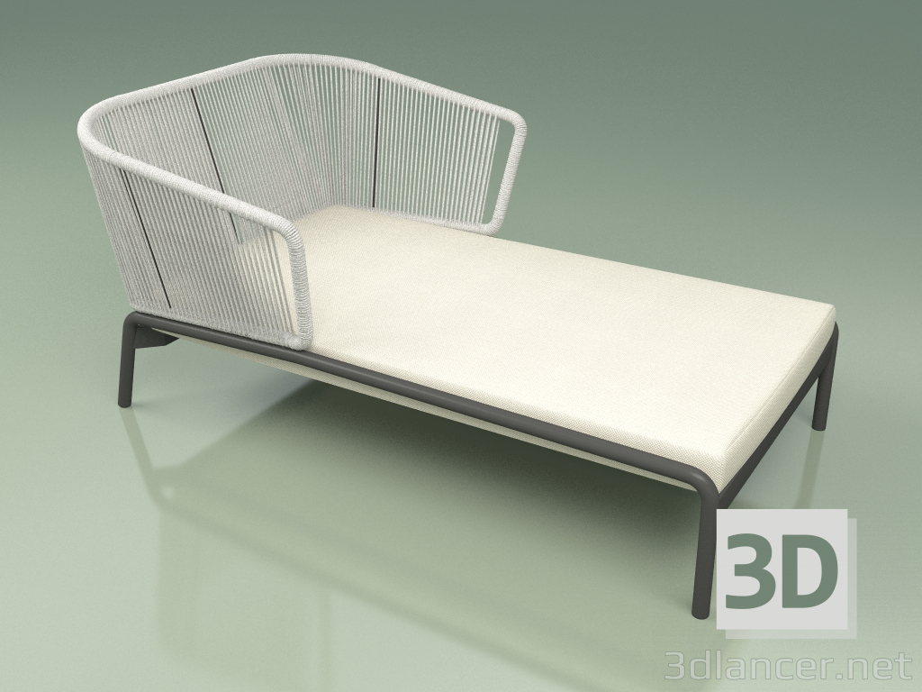 3d model Chaise longue 004 (Cord 7mm Clay) - preview