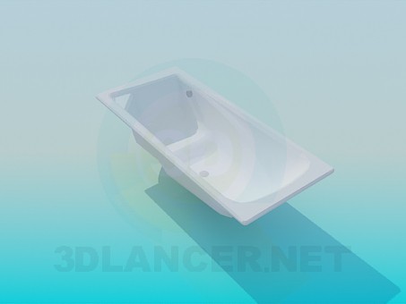 3d model Bañera con asiento - vista previa