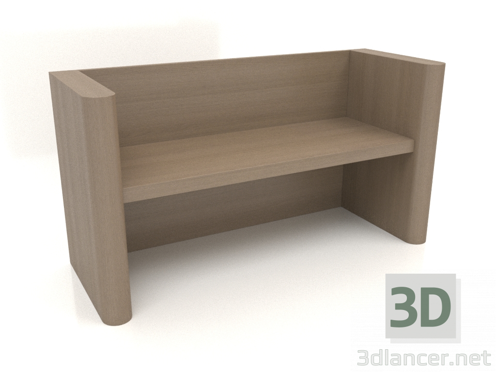 3D Modell Bank VK 07 (1400x524x750, holzgrau) - Vorschau