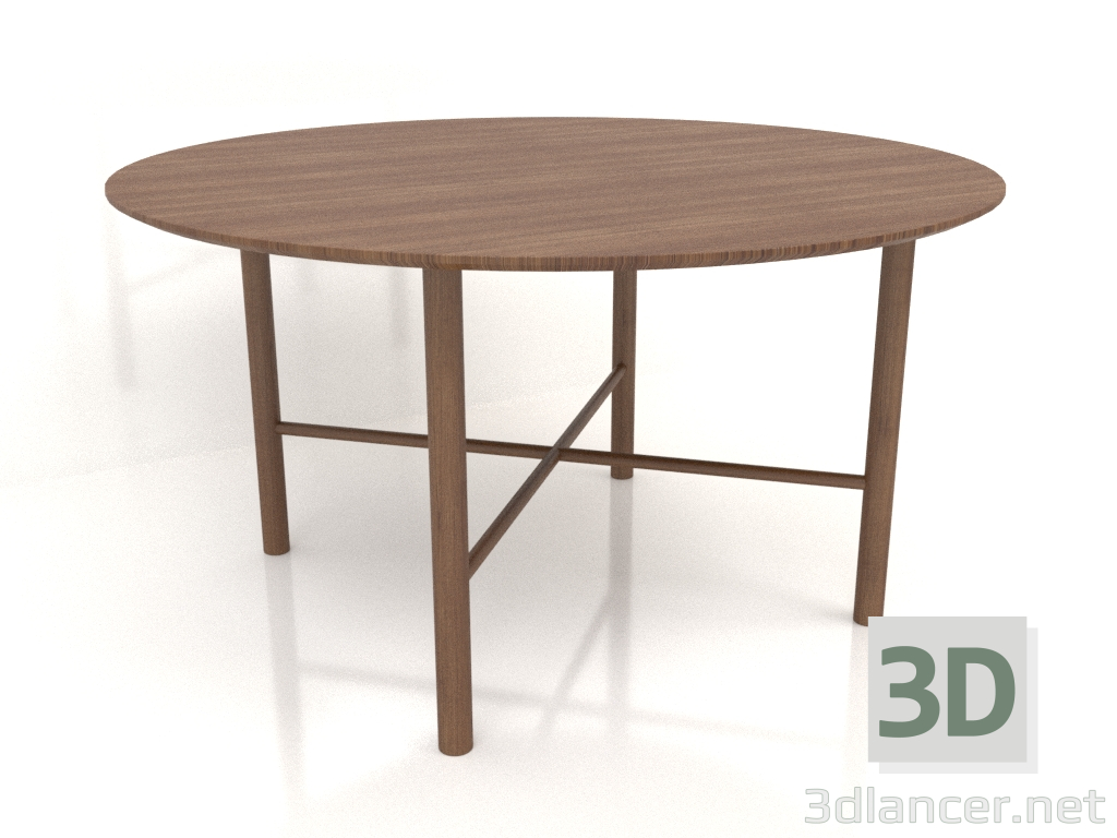 3D modeli Yemek masası DT 02 (seçenek 2) (D=1400x750, ahşap kahverengi ışık) - önizleme