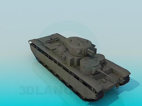 3D modeli T-35A - önizleme