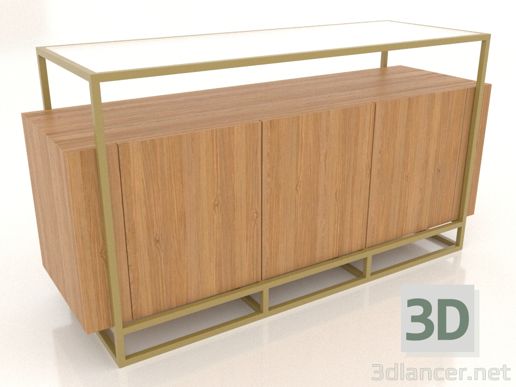 3d model Chest of drawers (natural oak) - preview