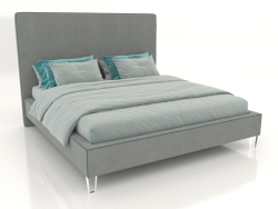 Letto matrimoniale con testiera morbida Melony