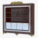 3d model Bookcase in classical style 407 - preview