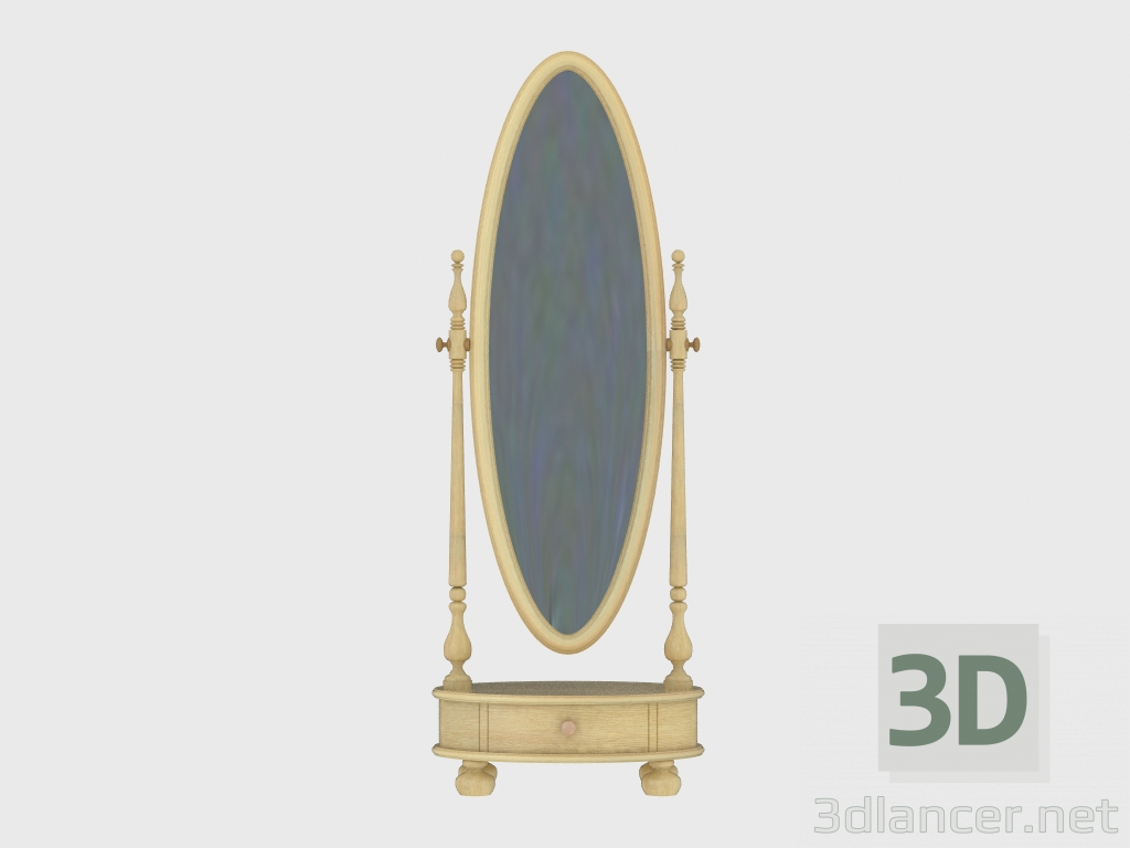 modello 3D Specchio rotante ovale (art. 96157) - anteprima