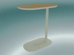 Side table Relate (Rovere, Bianco sporco)