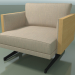 3d model Asiento individual 5211 (patas en H, roble natural) - vista previa