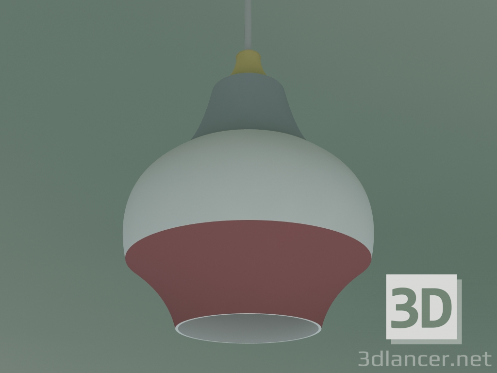 Modelo 3d Luminária pendente CIRQUE 150 (25W E27, YELLOW TOP) - preview