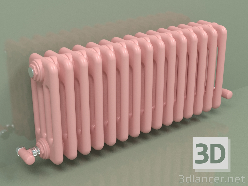 modèle 3D Radiateur TESI 4 (H 300 15EL, Rose - RAL 3015) - preview