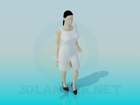 Modelo 3d Mulher - preview