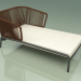 3d model Chaise longue 004 (Cordón 7mm Marrón) - vista previa