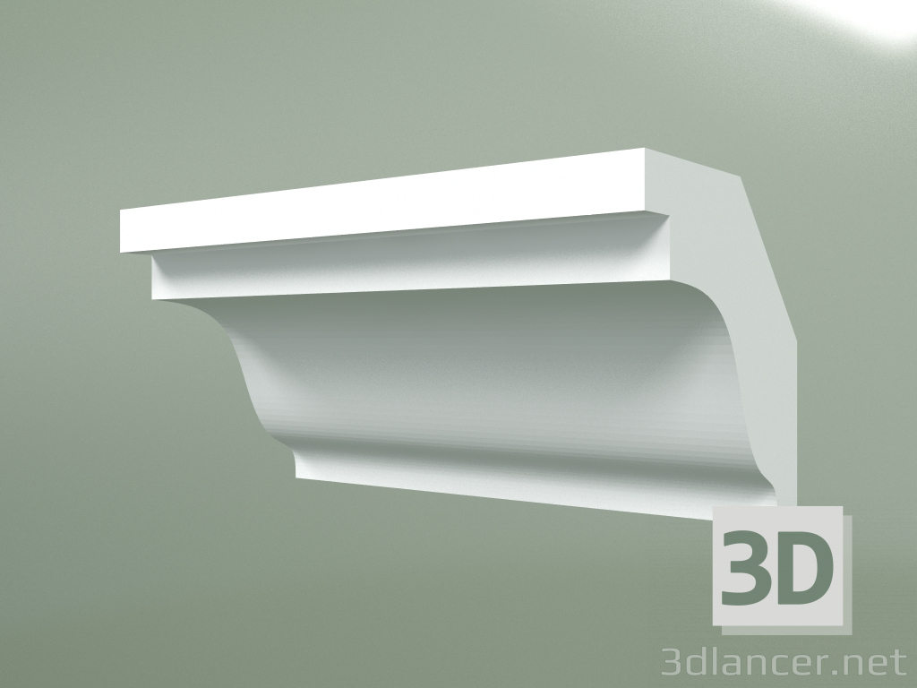 modèle 3D Corniche en plâtre (socle de plafond) KT007 - preview