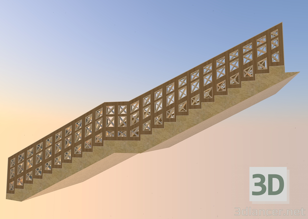 3D Modell Treppen - Vorschau