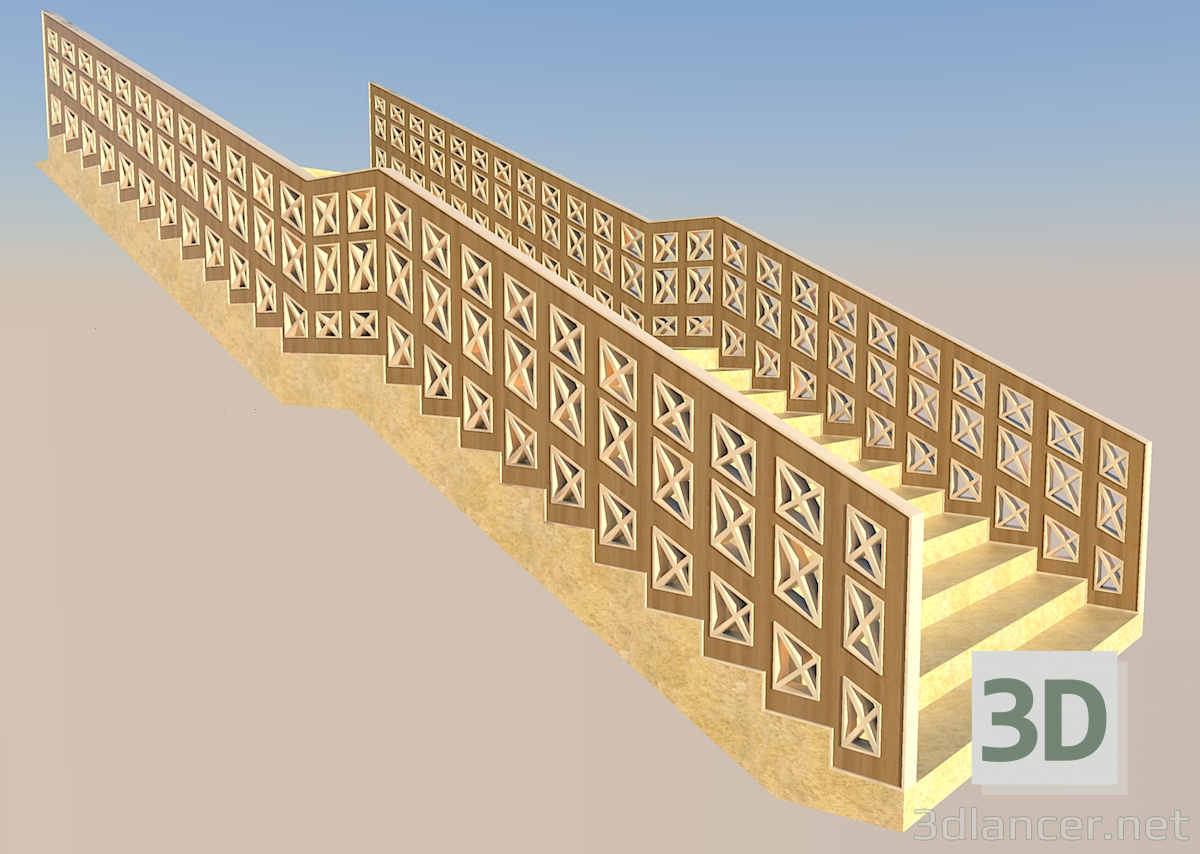 3D Modell Treppen - Vorschau